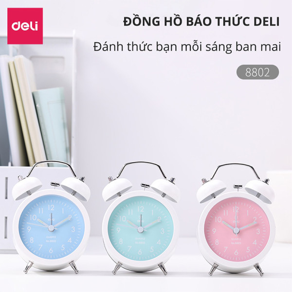 Đồng hồ báo thức 8802 (Deli)